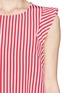 Detail View - Click To Enlarge - SANDRO - Envie stripe silk sleeveless blouse