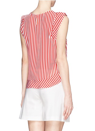 Back View - Click To Enlarge - SANDRO - Envie stripe silk sleeveless blouse