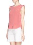 Front View - Click To Enlarge - SANDRO - Envie stripe silk sleeveless blouse