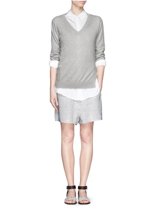 Figure View - Click To Enlarge - THEORY - Limly Sea pima cotton-cashmere sweater