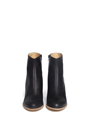 Figure View - Click To Enlarge - MM6 MAISON MARGIELA - Inner wedge leather ankle boots