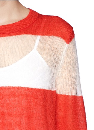 Detail View - Click To Enlarge - ACNE STUDIOS - Stripe mohair sweater