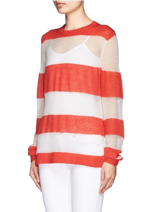 Front View - Click To Enlarge - ACNE STUDIOS - Stripe mohair sweater