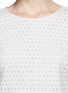 Detail View - Click To Enlarge - THEORY - 'Zip' eyelet lace shell top