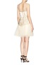 Figure View - Click To Enlarge -  - Metallic embroidery tulle dress