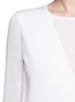 Detail View - Click To Enlarge - THEORY - Sempra twist and overlap front wool-silk sweater