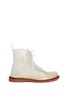 Main View - Click To Enlarge - MM6 MAISON MARGIELA - PVC lace-up booties