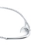 Detail View - Click To Enlarge - SHAUN LEANE - Silver hook bracelet