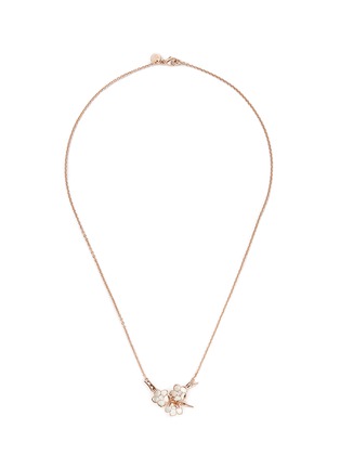 Main View - Click To Enlarge - SHAUN LEANE - Small branch pendant diamond and cultured pearl necklace