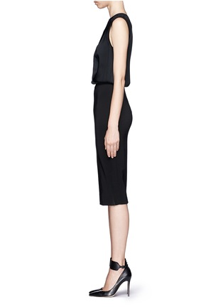 Detail View - Click To Enlarge - VICTORIA BECKHAM - Combo sheath dress