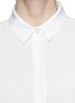 Detail View - Click To Enlarge - T BY ALEXANDER WANG - Fray hem overlay shirt