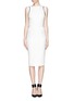 Main View - Click To Enlarge - VICTORIA BECKHAM - Contrast piping sheath dress