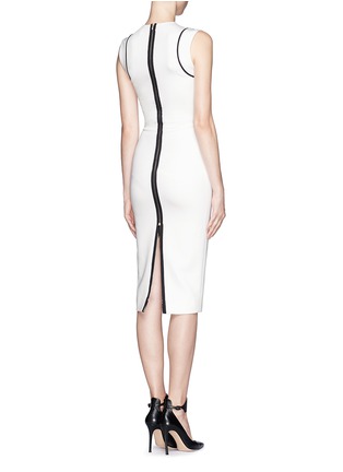 Figure View - Click To Enlarge - VICTORIA BECKHAM - Contrast piping sheath dress
