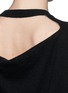 Detail View - Click To Enlarge - ALEXANDER WANG - Sheer back yoke knit dress