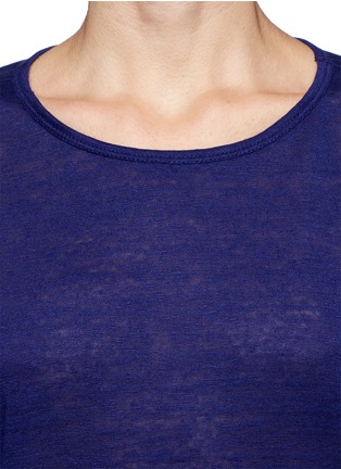 Detail View - Click To Enlarge - T BY ALEXANDER WANG - Linen silk jersey oversized tee