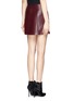 Back View - Click To Enlarge - T BY ALEXANDER WANG - Raw finish leather skirt
