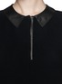 Detail View - Click To Enlarge - RAG & BONE - Becker leather collar shift dress