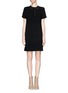Main View - Click To Enlarge - RAG & BONE - Becker leather collar shift dress