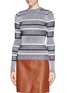 Front View - Click To Enlarge - T BY ALEXANDER WANG - Rib knit long sleeve sweater