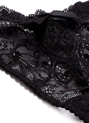 Detail View - Click To Enlarge - L'AGENT - 'Vanesa' lace tulle thong