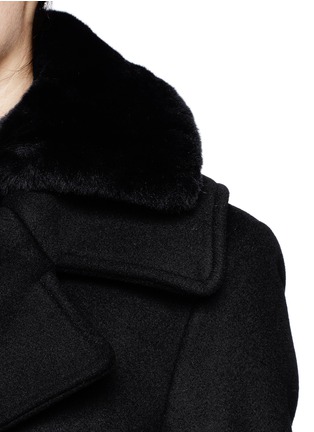 Detail View - Click To Enlarge - ACNE STUDIOS - Fur collar coat