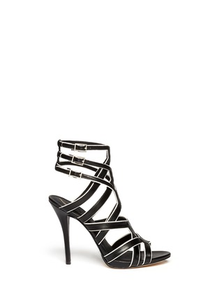 Main View - Click To Enlarge - B BY BRIAN ATWOOD - Carbinia contrast trim strappy sandals