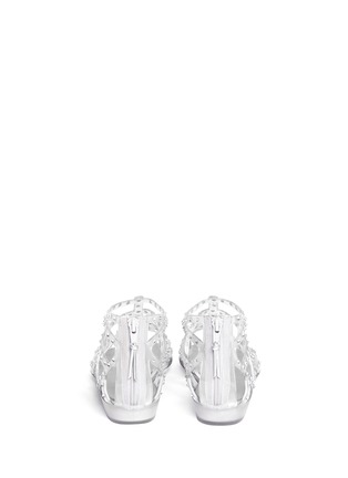 Back View - Click To Enlarge - STUART WEITZMAN - Rhinestone embellished jelly sandals