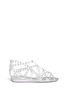 Main View - Click To Enlarge - STUART WEITZMAN - Rhinestone embellished jelly sandals