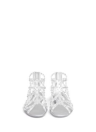 Figure View - Click To Enlarge - STUART WEITZMAN - Rhinestone embellished jelly sandals