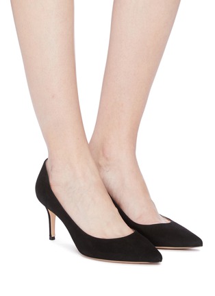 Figure View - Click To Enlarge - GIANVITO ROSSI - 'Gianvito 70' suede pumps