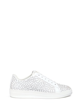 Main View - Click To Enlarge - ALAÏA - Lasercut leather sneakers