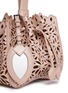  - ALAÏA - 'Marguerite Double' small layered lasercut floral bucket bag