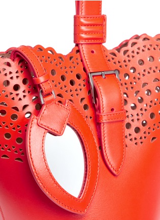  - ALAÏA - 'Mini Vienne Vague' medium lasercut leather bucket bag
