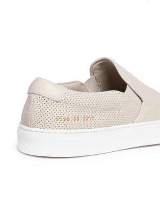 Detail View - Click To Enlarge - COMMON PROJECTS - Perforated leather skate slip-ons