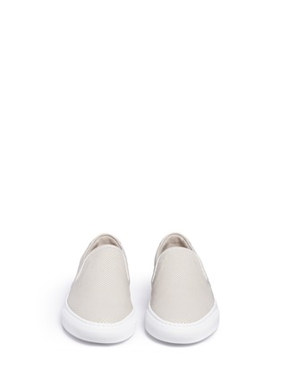 Front View - Click To Enlarge - COMMON PROJECTS - Perforated leather skate slip-ons
