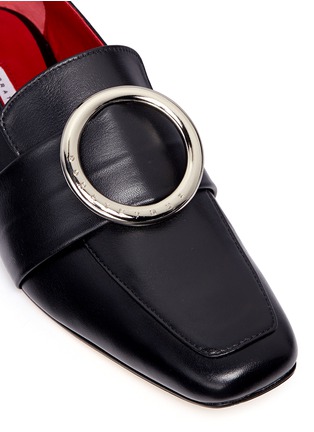 Detail View - Click To Enlarge - DORATEYMUR - 'Harput' round buckle leather loafers