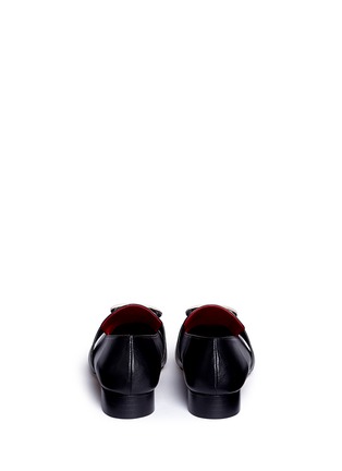 Back View - Click To Enlarge - DORATEYMUR - 'Harput' round buckle leather loafers