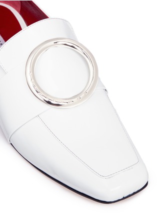Detail View - Click To Enlarge - DORATEYMUR - 'Harput' round buckle patent leather loafers