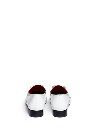 Back View - Click To Enlarge - DORATEYMUR - 'Harput' round buckle patent leather loafers