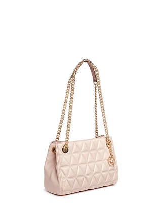Detail View - Click To Enlarge - MICHAEL KORS - 'Scarlett' medium quilted leather chain satchel