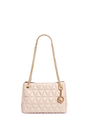 Main View - Click To Enlarge - MICHAEL KORS - 'Scarlett' medium quilted leather chain satchel