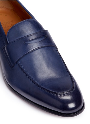 Detail View - Click To Enlarge - DOUCAL'S - 'Sebastiano' leather Penny loafers