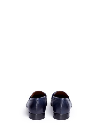 Back View - Click To Enlarge - DOUCAL'S - 'Sebastiano' leather Penny loafers