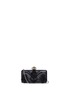 Main View - Click To Enlarge - ALEXANDER MCQUEEN - Heart frame beaded leather box clutch