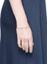 Figure View - Click To Enlarge - JACQUELINE RABUN - x Studiomama 'A Line of Love' 18k rose gold bracelet