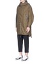 Front View - Click To Enlarge - OAMC - 'Jungle' cotton-linen hopsack coat