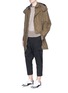 Figure View - Click To Enlarge - OAMC - 'Jungle' cotton-linen hopsack coat