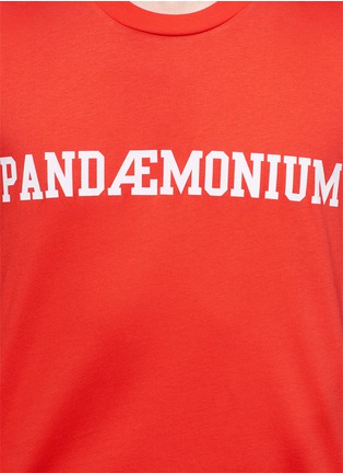 Detail View - Click To Enlarge - OAMC - 'Pandæmonium' bonded print T-shirt