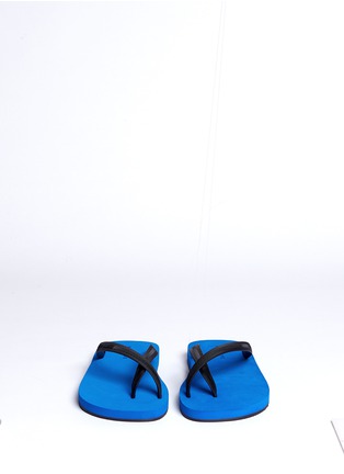 Front View - Click To Enlarge - DANWARD - Cross toe strap flip flops