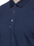 Detail View - Click To Enlarge - DANWARD - Raw edge cotton polo shirt
